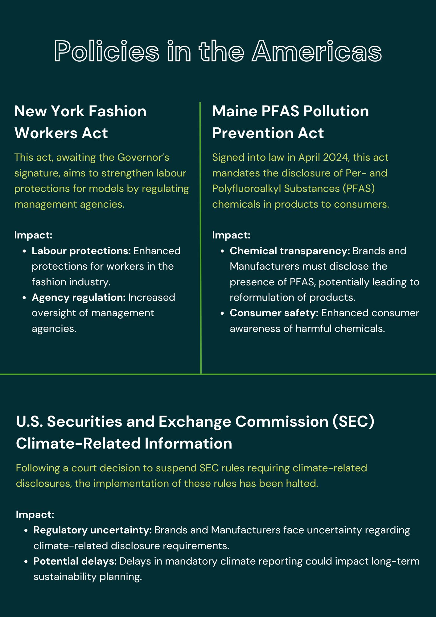 American Textile Policies 2024